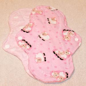 Two, 10 Inch Washable Menstrual Pads Choose Your..