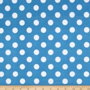 Baby Flannel Polka Dot Print Fitted Crib Sheet..