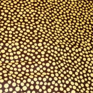 Clearance Brown And Yellow Dots Fitted Crib Sheet