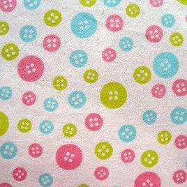 Baby Buttons Fitted Crib Sheet