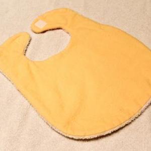 Yellow Flannel Baby Bib