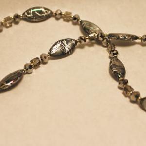 Silver Abalone Shell Necklace