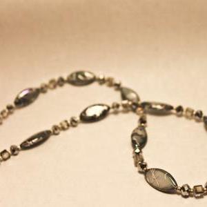 Silver Abalone Shell Necklace