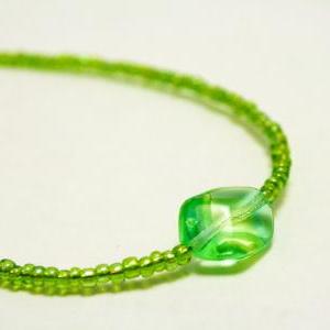 Clearance Lime Green Seed Bead Bracelet