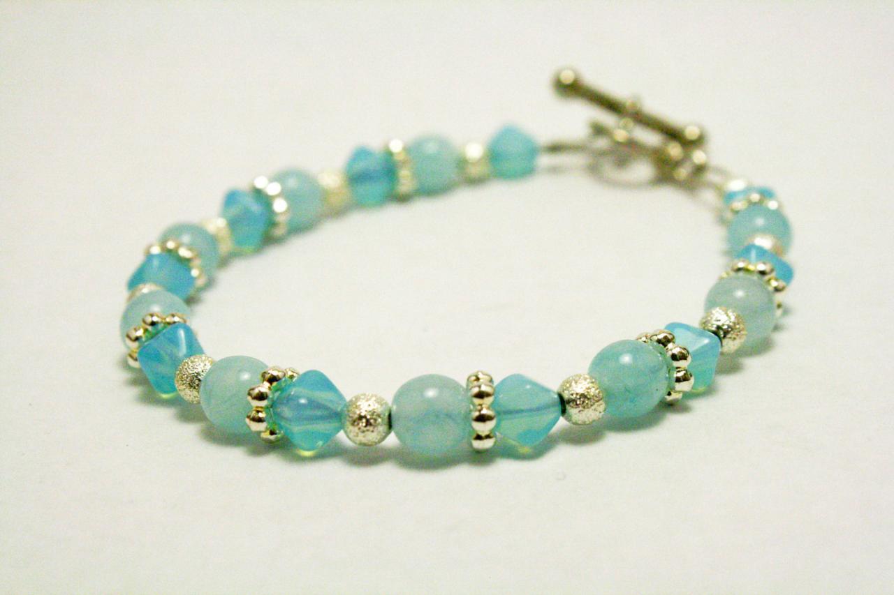 Clearance Blue And Silver Bracelet